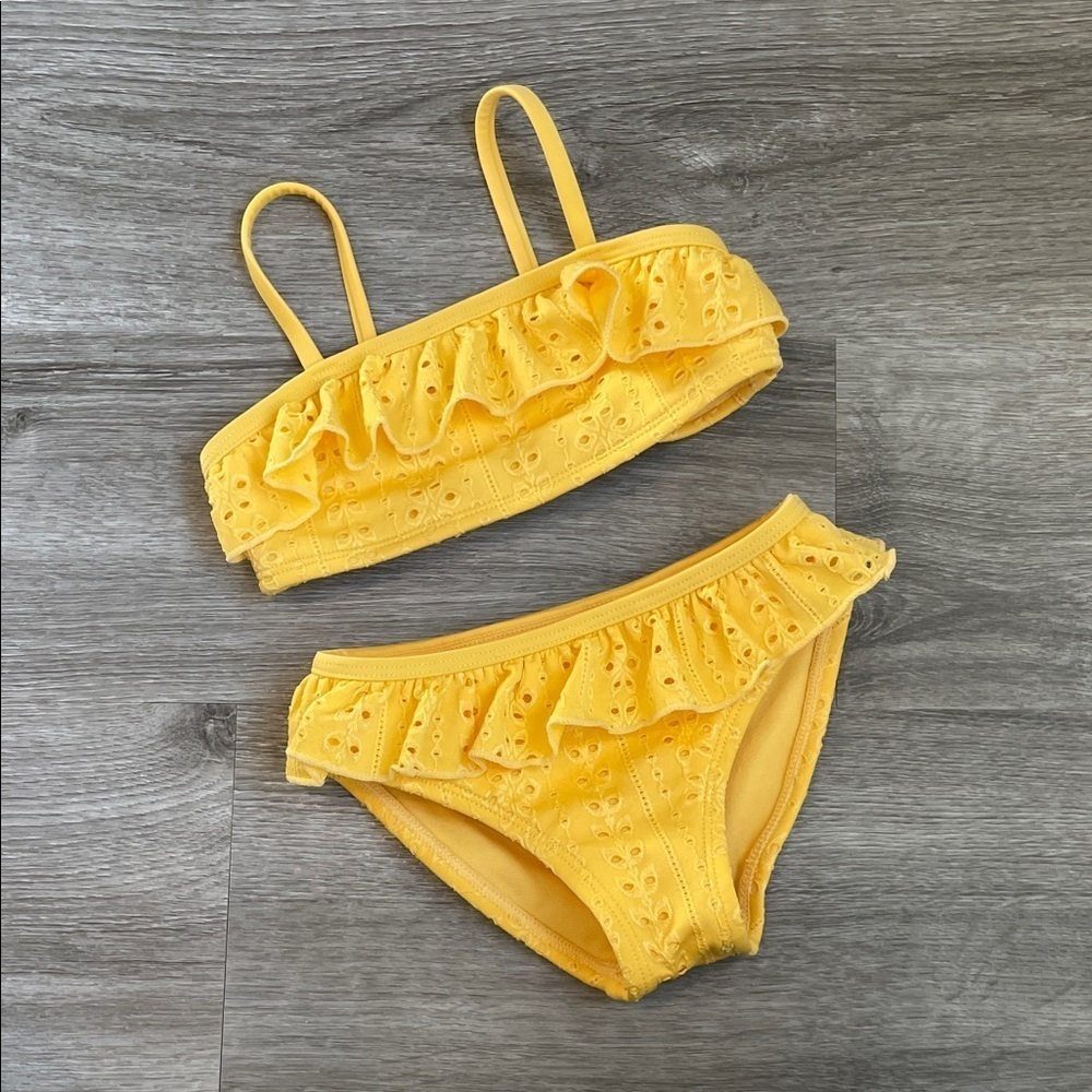Wonder Nation toddler girls yellow two piece bikini